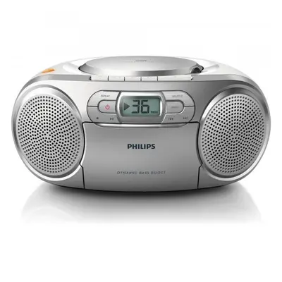 Philips Microsistem audio Philips AZ127/12, 2W, CD+caseta