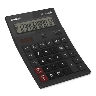 Calculator birou Canon AS1200, digiti, display LCD vertical