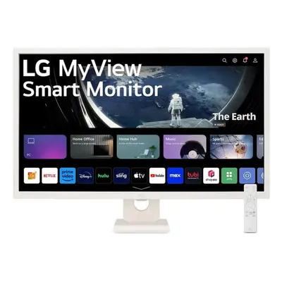 Monitor Smart IPS LED LG 32" 32SR50F-W, FULL HD (1920 x 1080), HDMI, Boxe, Alb