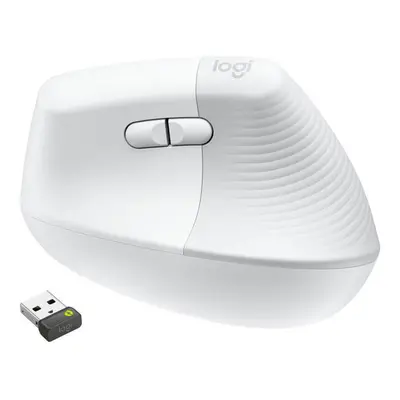 Mouse far fir Logitech Lift Vertical Ergonomic Mouse for Business, Alb