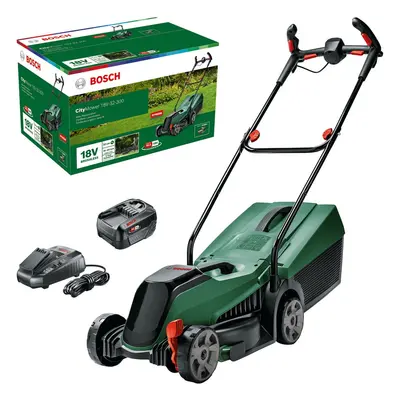 Masina de tuns gazon/iarba pe acumulator Bosch CityMower 18V-32-300, V 4.0 Ah, cm latime lucru, 