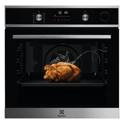 Cuptor cu abur incorporabil Electrolux EOC6H76X SteamCrisp, termometru, L, afisaj LED, Negru