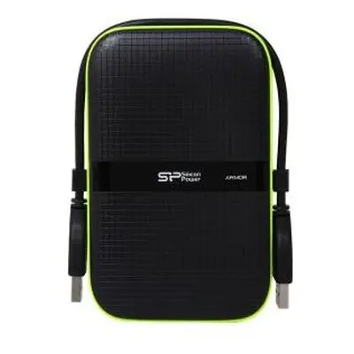 Hard Disk portabil Silicon Power Armor A60 1TB, USB 3.0, 2.5 inch, Black-Green