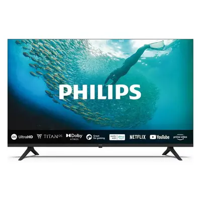 Televizor Philips LED 50PUS7009, cm, Smart TV, 4K Ultra HD, Clasa F, Negru