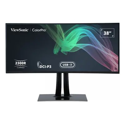 Monitor curbat ViewSonic VP3881A 38", x 21:9 SuperClear® IPS , sides frameless, HDR 10, HDMI, Di