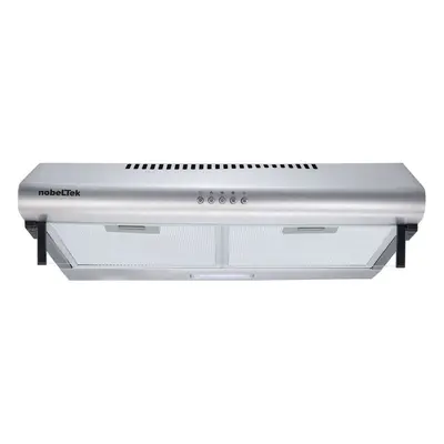 Hota clasica NobelTek NHO-CL60F49X, cm, motor, filtre aluminiu, lampa led, 400m3, Inox