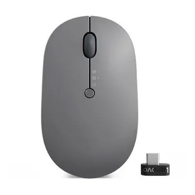 Mouse Wireless Lenovo Go, Bluetooth, Optic, DPI, USB-C, Gri