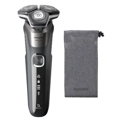 Aparat de barbierit Philips Shaver Seria S5887/10, barbierit umed/uscat, tehnologie SkinIQ, fara