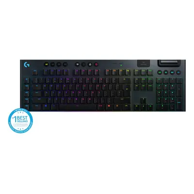 Tastatura mecanica gaming Logitech G915, Ultraslim, Lightspeed Wireless & Bluetooth, Lightsync R