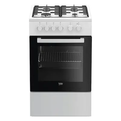 Aragaz Beko FSS52020DW, arzatoare, Aprindere electrica, Cuptor electric, l, Grill, cm, Alb