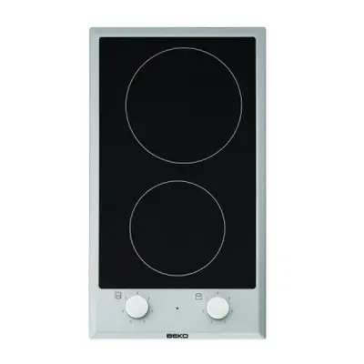 Plita ceramica Beko HDCC 32200X, Electrica , Ceramica, zone de incalzire , Negru