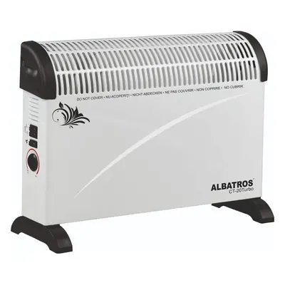 Convector electric Albatros CT-20TURBO, 2000W, trepte, Alb