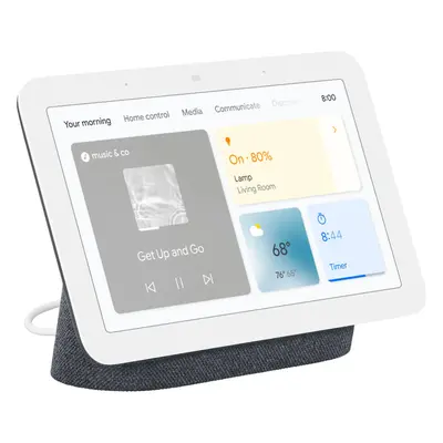 Boxa inteligenta Google Nest Hub (2nd Gen), 7" touchscreen, Wi-Fi, Bluetooth, Microfoane, Negru