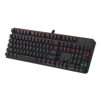 Tastatura gaming Art KLART AK-51, cu cablu, iluminata RGB, mecanica, US layout, Negru