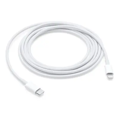 Cablu de date Apple MW2R3ZM/A, USB-C male - Lightning, 2m, Alb