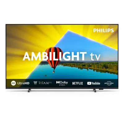 Televizor Philips AMBILIGHT tv LED 55PUS8079, cm, Smart TV, 4K Ultra HD, Clasa F (Model 2024), N