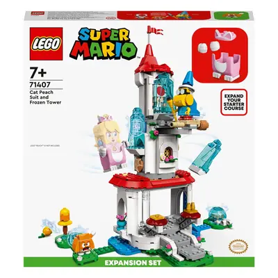 LEGO® Super Mario™ - Set de extindere - Costum de pisica pentru Peach si Turn inghetat 71407, pi