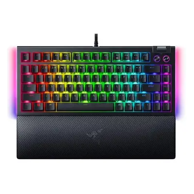 Tastatura Razer BlackWidow V4 75%, RGB LED, Layout US (ISO), USB-A, Negru