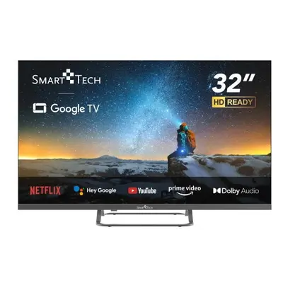 + CADOU Televizor LED Google TV SmartTech 32HG01V, cm, HD Ready, Smart TV, WiFi, CI+, Negru