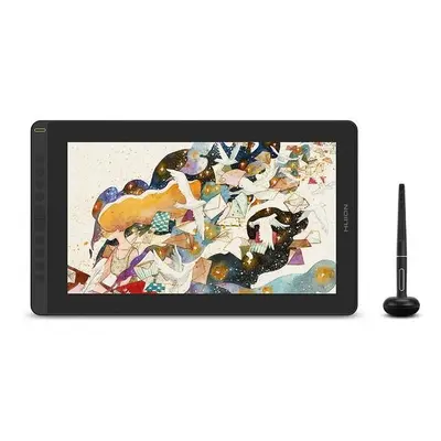 Tableta grafica Huion Kamvas 13, USB C/HDMI, Stilou PW517, Negru