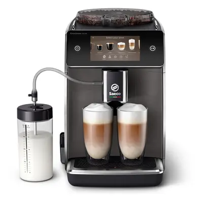 Espressor automat Saeco GranAroma Deluxe SM6682/10, specialitati de cafea, ecran cu touch color 