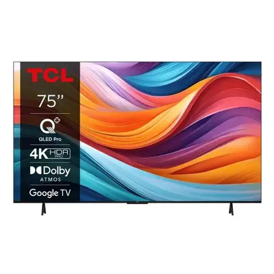 Televizor QLED TCL cm (75") 75T7B, Ultra HD 4K, Smart TV, WiFi, CI