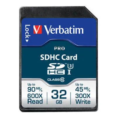 Card Memorie Verbatim Pro Class10 Uhs-I 32gb Sdhc