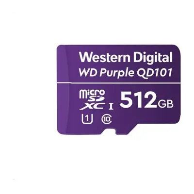 Card de memorie WD Purple 512GB Surveillance MicroSDXC Class UHS