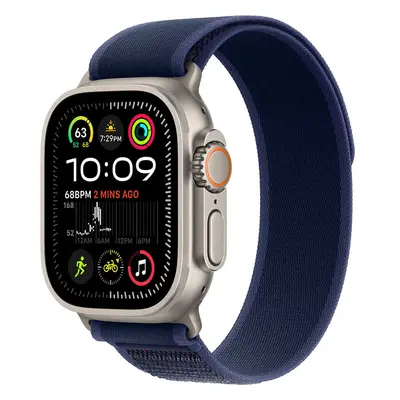 Apple Watch Ultra 2, GPS, Cellular, Carcasa Natural Titanium 49mm, Blue Trail Loop - S/M