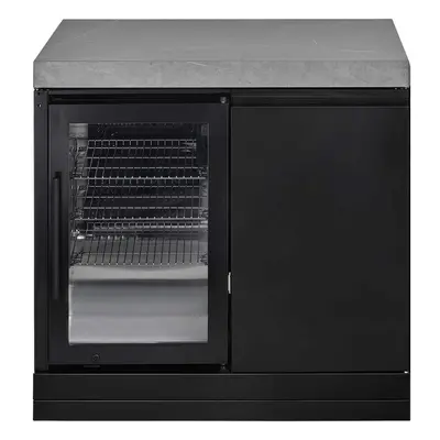 Modul bucatarie de exterior cu blat de lucru cabinet, spatiu depozitare si frigider Grandhall K0