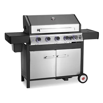 Gratar pe gaz cu 5.1 arzatoare Grill Chef Landmann grile din inox, sear burner