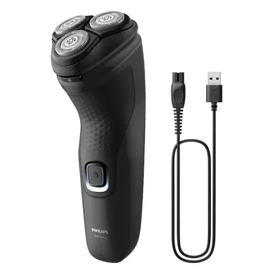 Aparat de ras Philips Shaver Seria S1141/00, barbierit umed si uscat, fara fir, capete 4D flexib