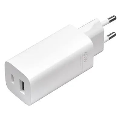 Incarcator Retea cu cablu USB Type-C Xiaomi, 65W, GaN Tech, X USB - X USB Type-C, Alb BHR5515GL