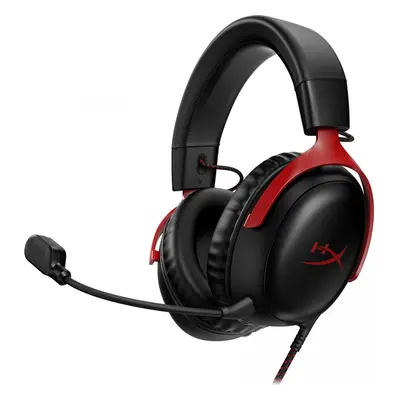 Casti Gaming HyperX Cloud III, DTS Headphone:X Spatial Audio, drivere 53mm, microfon detasabil c