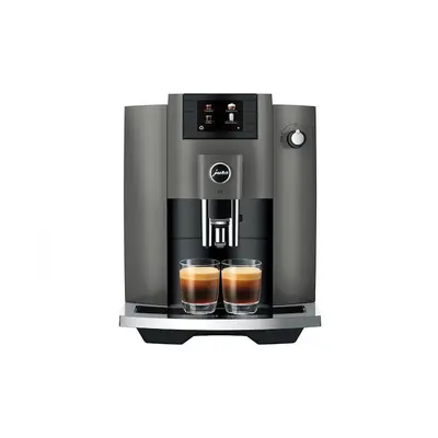 Espressor automat Jura E Dark Inox (EC), W, bar, 1.9 l, recipient boabe g, bauturi, pregatit WiF