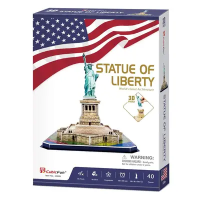 Puzzle 3D Cubic Fun - Statuia Libertatii, piese