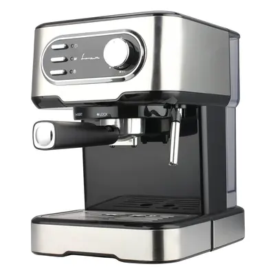 Espressor manual FRAM FEM-850BKSS, 850W, bar, rezervor apa 1.5L, Argintiu