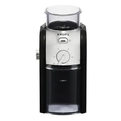 Rasnita de cafea electrica Krups Burr Grinder GVX242, 100W, setari macinare, 200g, perie curatar