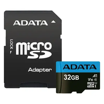 Card de memorie ADATA Premier, MicroSDHC, 32GB, UHS-I, Class + Adaptor