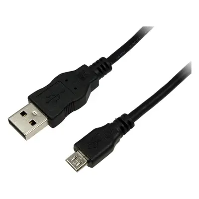 Cablu de date LogiLink CU0057, USB - micro USB, 0.6m, Black