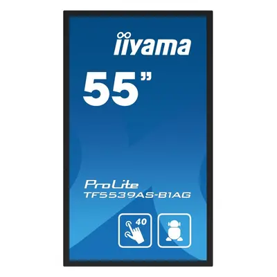 Ecran Profesional IPS LED Iiyama 54.6" TF5539AS-B1AG, UHD (3840 x 2160), HDMI, DisplayPort, Boxe