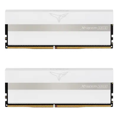 Memorie RAM Team Group T-Force Xtreem ARGB White 16GB (2x8GB) DDR4 3200MHz CL16 1.35V Dual Chann