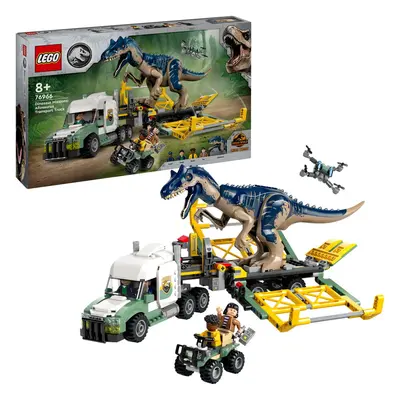 LEGO® Jurassic World - Misiunea ”Dinozaur”: Camion de transport pentru un Allosaurus 76966, pies