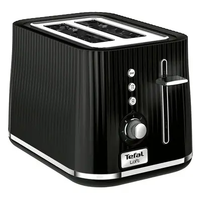 Prajitor de paine Tefal Toaster Loft TT761838, 850W, trepte prajire, felii, Negru