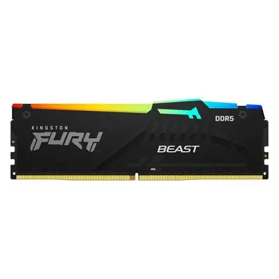 Memorie Kingston FURY Beast RGB, DDR5, 8GB, 5600MHz, CL36, 1.35V