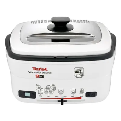 Friteuza 9in1 Tefal Versalio Deluxe FR495070, W, kg, Bol detasabil, Alb-Negru