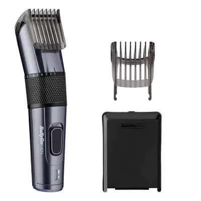 Masina de tuns BaByliss E976E cu fir/ fara fir, de minute de functionare, lama din titan, Gri/Ne