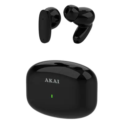 Casti bluetooth Akai Earbuds, BTE-J400ENC, ENC, Negre