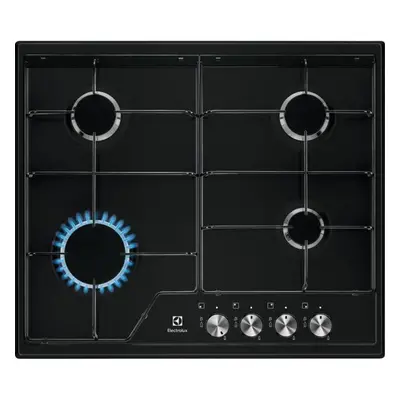 Plita Incorporabila Electrolux EGS6424K, Gaz, zone de gatit, cm, Negru