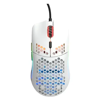 Mouse Glorious PC Gaming Race Model O, Ultrausor 67g, Alb Mat